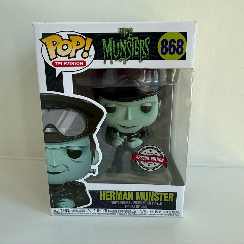 Funko Pop! Television Herman Munster from "The Munsters" #868 Special Edition